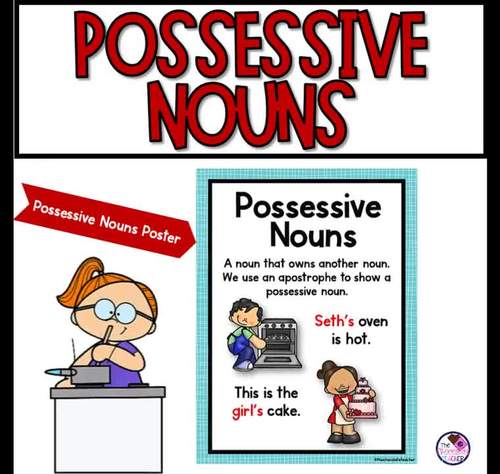 Possessive Nouns | Grammar Worksheets by The Chocolate Teacher | TpT