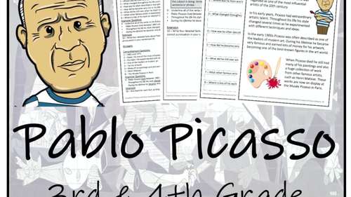 Pablo Picasso Close Reading Activity | 3rd Grade & 4th Grade