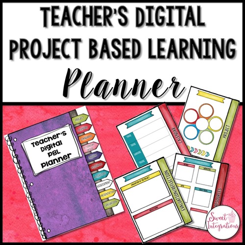 Preview of Planning Your Project Based Learning Unit - Digital Teacher Planner