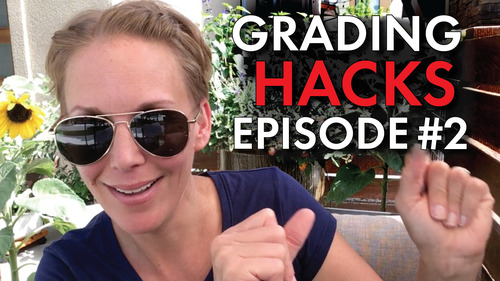 Preview of Grading Hacks #2 Manage & Grade Papers FASTER, Tips & Tricks to Handle Paperload