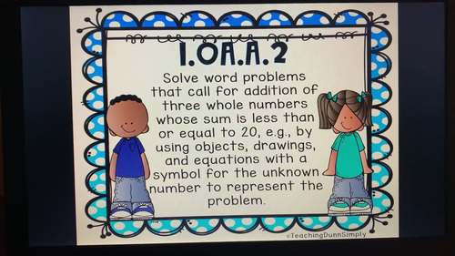 Common Core Standards - 1st Grade by Teaching Dunn Simply | TpT