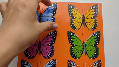 Butterfly Color Matching Game | Find the Missing Half Preschool Activity