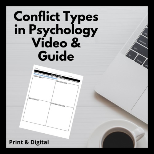 Preview of Conflict Types in Psychology: Approach-Approach Approach-Avoidance Video & Guide