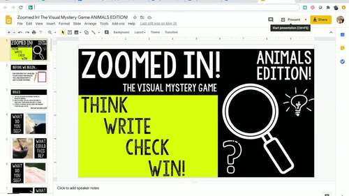 Zoomed In! The Visual Mystery Game BUNDLE!  TpT