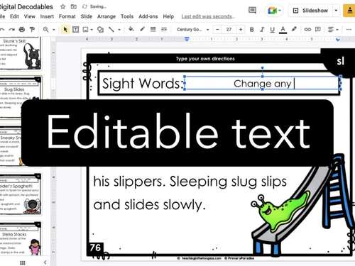 Decodable Readers Printable Digital Reading Passages Google Classroom ...