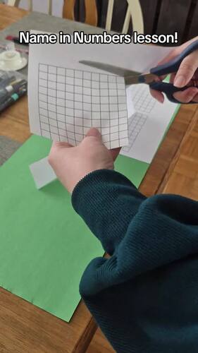 Name in Numbers Math Art Project | Fractions, Decimals & Percents ...