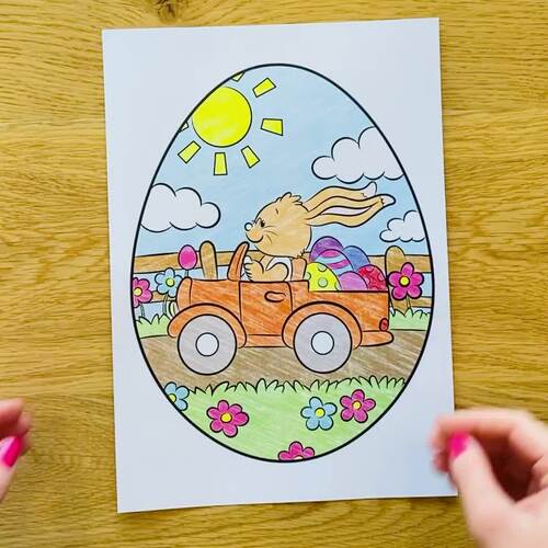 EASTER EGGS Colouring Templates by My Teaching Factory TPT