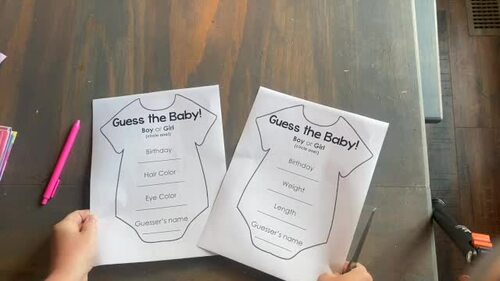 Guess the baby baby shower game sales