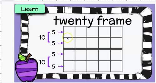 K-2nd Ten Frame TEEN Numbers ** Digital**Google Slides/PP** NO PREP