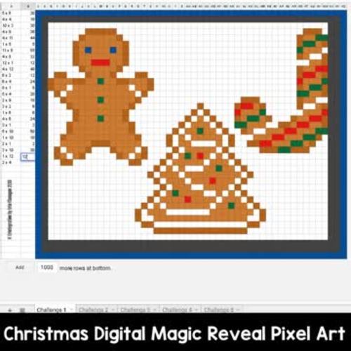 Christmas Digital Pixel Art Magic Reveal Multiplication By Erintegration If you're creating pixel art for quick personal use, you can cheat and save on time by checking out software such as excelart. christmas digital pixel art magic