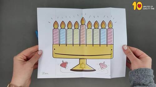 Surprise Menorah Craft For Hanukkah By 10 Minutes Of Quality Time