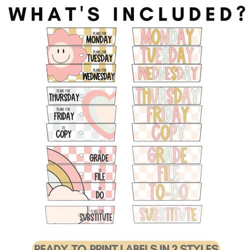 Calm Pastel Classroom Decor | 10-Drawer Cart Organizer Labels ...
