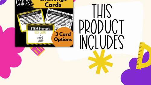 STEM Starters Task Cards Creative Projects and Activities for One ...