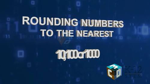 Preview of Singapore Math 3rd Grade- Rounding Numbers to Nearest 10,100 and 1000- eLearning