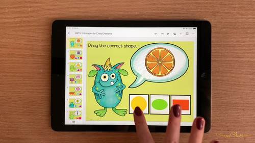 Sorting 2D Shapes for Google Classroom by CrazyCharizma | TPT