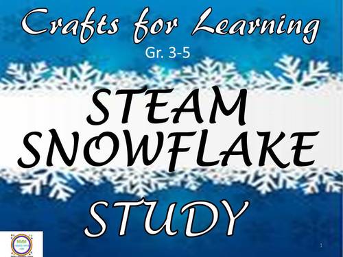 Preview of Crafts for Learning STEAM Snowflake Study