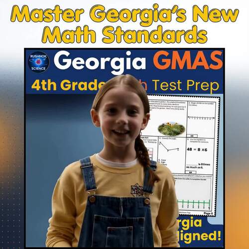 4th Grade Georgia Milestone Math Test Prep Math Practice GMAS Worksheets