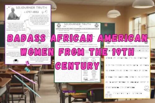 Badass 19th Century African American Women Activists Bundle: Black ...