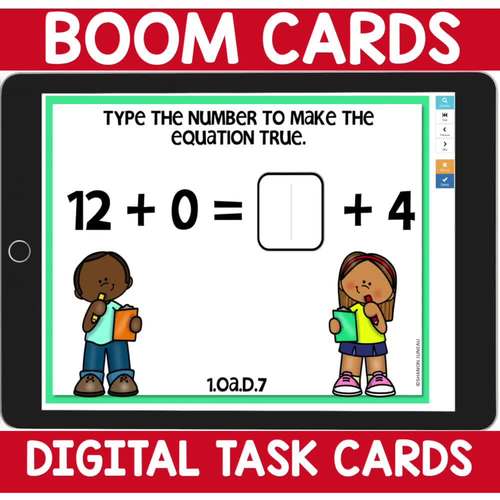 Equal Equations using Boom Cards 1.OA.D.7 Set 2 | TpT