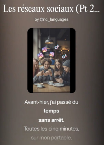 Preview of Grade 8-9 / GCSE FRENCH SONG Unit 11: Les réseaux sociaux Part 2 (Perfect tense)