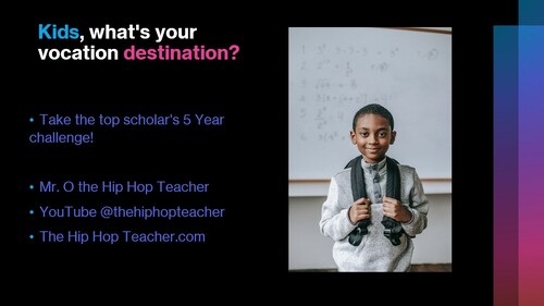 Preview of The Kids 5 Year Challenge - What's Your Vocation Destination? Brain Break/Mini