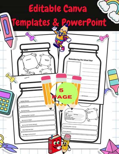My Memory Jar – End of Year Memory | Editable Canva Templates & PowerPoint
