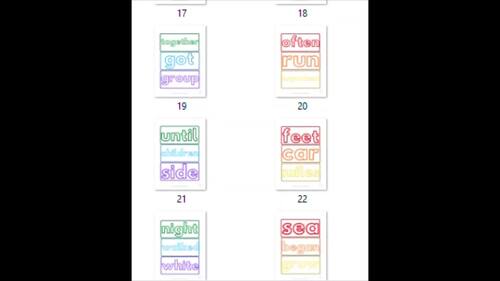 Sight Word Activity Mats - Fry's Third 100 Words by Penny Saving Mum
