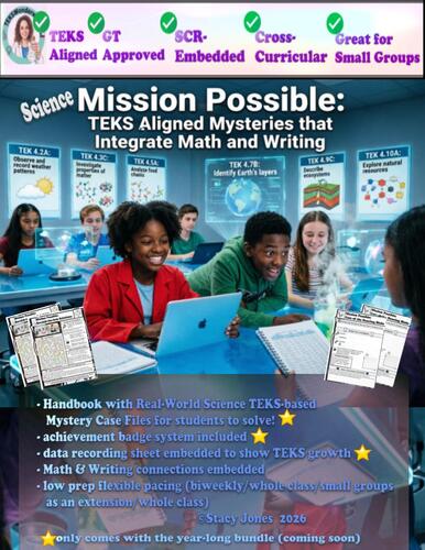 Preview of Science Mission Possible:  Mini Mystery Case Files Aligned with TEKS! Case #1