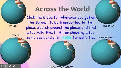 Distance Learning Creative Writing Slides with Virtual World Tour of ...