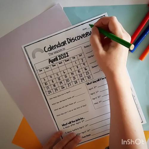 Calendar Worksheets how to read calendars math printable TpT