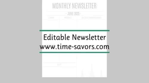 EDITABLE Newsletters for Young Men, Elders Quorum, etc. - INSTANT DOWNLOAD