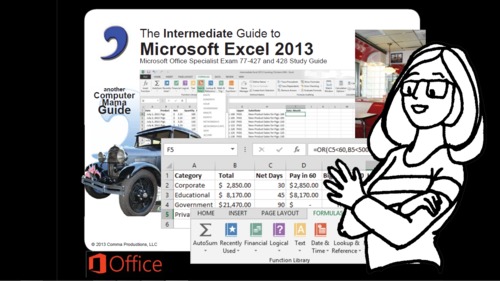 Preview of Microsoft Excel 2013 Intermediate: Text and Date Formulas
