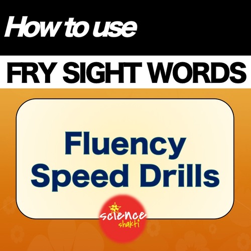 Preview of Fry Sight Words - How to use... FLUENCY SPEED DRILL printable sheets NO PREP