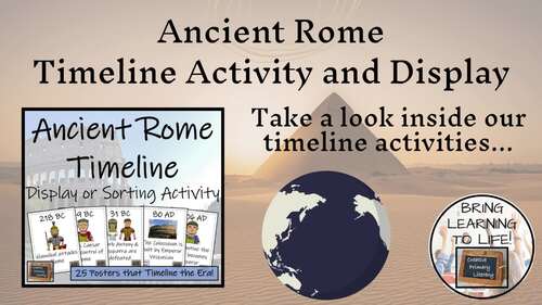 Ancient Rome Timeline Activity & Classroom Display by Creative Primary ...
