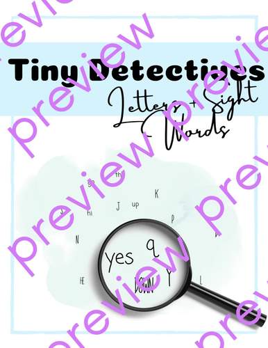 Tiny Detectives - Uppercase + Lowercase Alphabet Letter and Sight Words ...