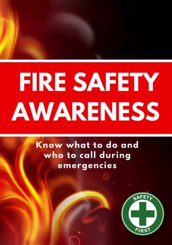 Fire Safety Poster | Fire Prevention Month by Alkryz Dishan Collections