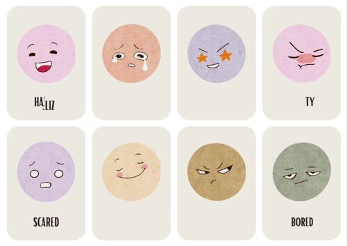 16 English-Spanish Flashcards | Emotions by CendulkaCreations | TPT