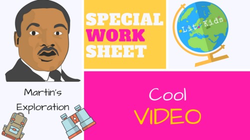 Preview of Dr. Martin Luther King Jr. Exploration Video and Worksheet