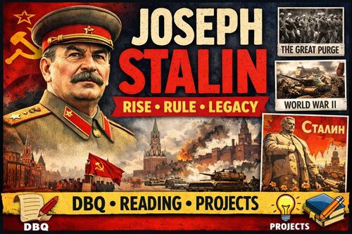 Preview of Joseph Stalin Activity Bundle | Rise to Power, Soviet Rule, Purges, WWII & Legac
