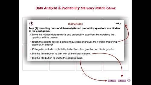 Data Analysis & Probability: Memory Match Game - PC Gr. PK-2 by CCP ...