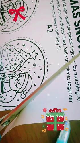 3D Christmas Snow Globe Crafts, Winter DIY Craft Templates, Holiday ...