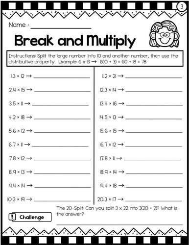 Distributive Property of Multiplication Worksheets | 20 Fun Activity ...