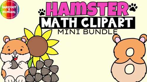 Hamster Math Clipart Bundle | 6 Sets in 1 | Dice, Numbers, Ten Frames ...