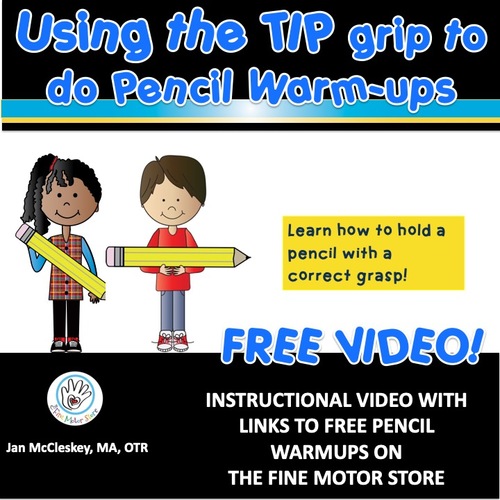Preview of How to Hold a Pencil Activities Freebie