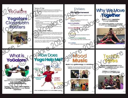 10 Printable Visual Supports for Movement, Mindfulness & SEL for Preschool