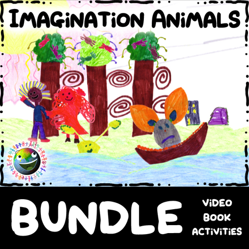 Preview of Kids Stories BUNDLE - "Imagination Animals" - Video, Book & Activities