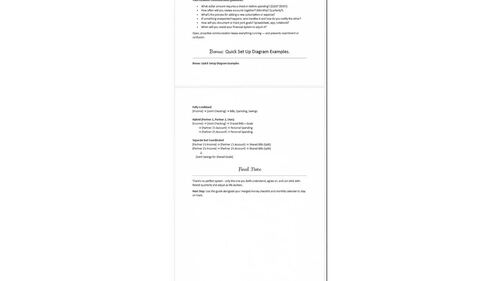 Bank Account Setup Guide For Couples Printable PDF by Mom Money Map