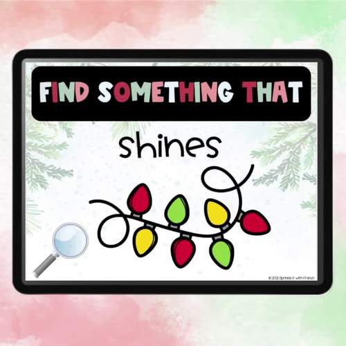 Digital Christmas Scavenger Hunt by Sprinkle it with French | TpT