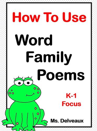 Preview of How To Use Word Family Poems In The Classroom