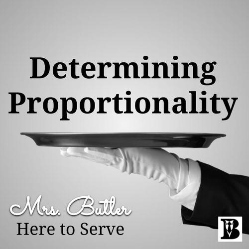 Preview of Determining Proportionality Video